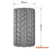 LouiseRC MFT MT-Rocket 1/8 Monster Truck Tyres (Removable 17mm Hex, 0" & 1/2" Offset) LR-T3353SB - Afbeelding 6