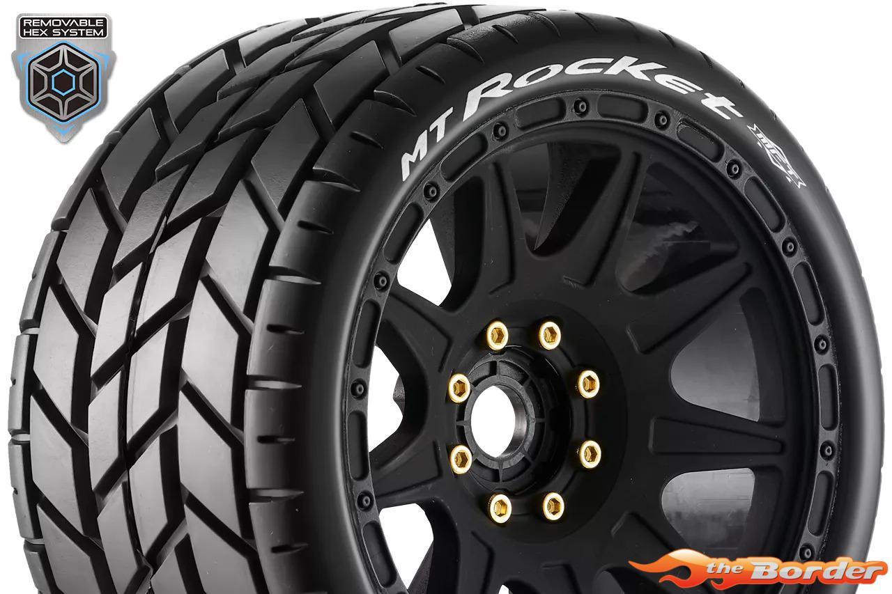 LouiseRC MFT MT-Rocket 1/8 Monster Truck Tyres (Removable 17mm Hex, 0" & 1/2" Offset) LR-T3353SB