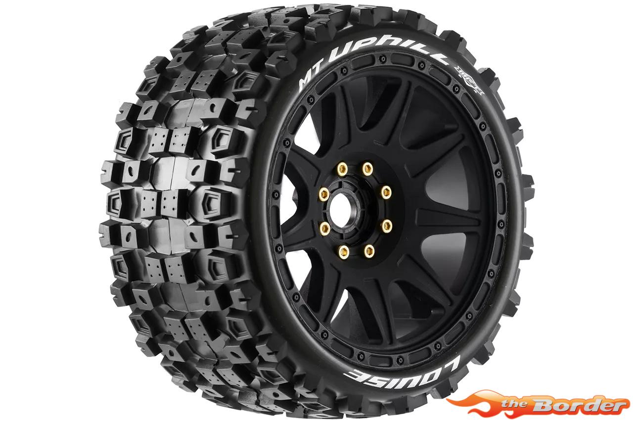 LouiseRC MFT MT-Uphill 1/8 Monster Truck Tyres (Removable 17mm Hex, 0" & 1/2" Offset) LR-T3354SB - Afbeelding 6