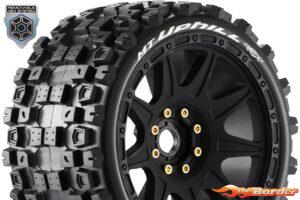 LouiseRC MFT MT-Uphill 1/8 Monster Truck Tyres (Removable 17mm Hex, 0" & 1/2" Offset) LR-T3354SB