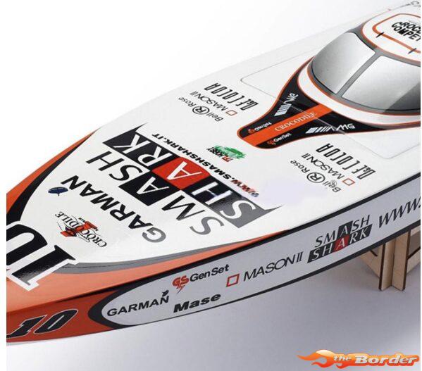 TFL 1125Smash Shark P1 Racing Fiberglass Brushless Boat ARTR - Afbeelding 4