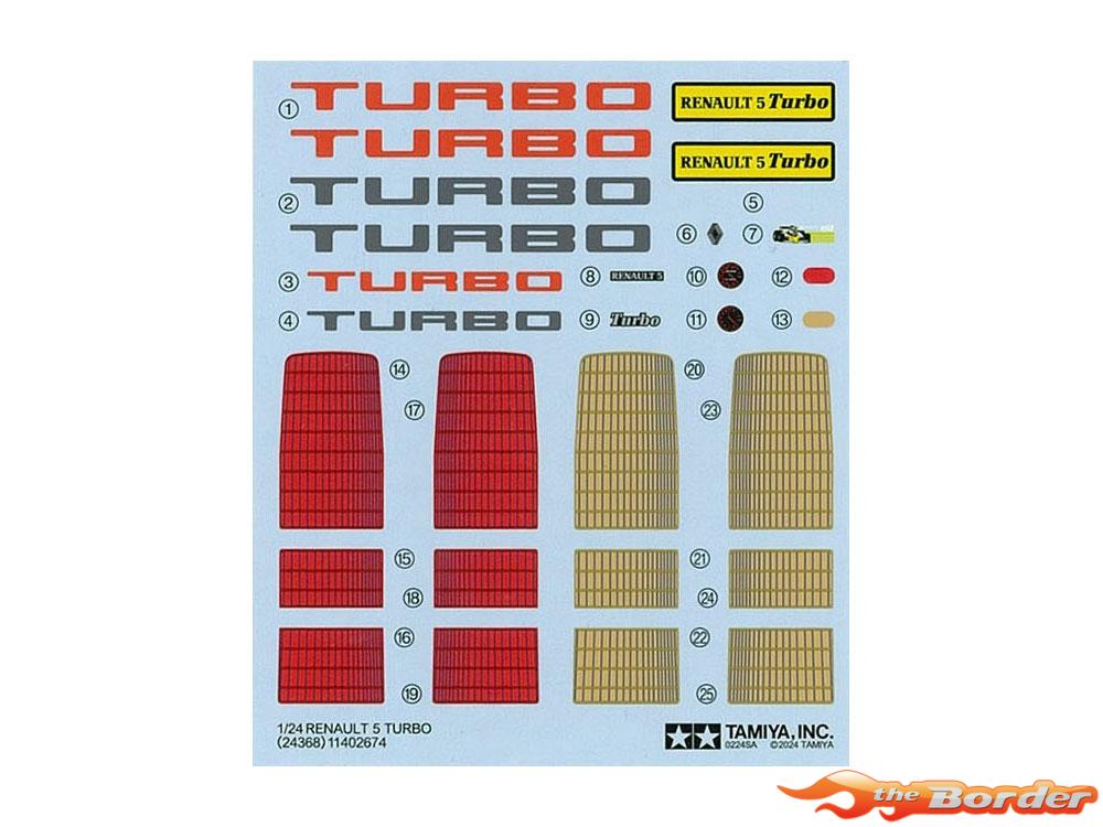 Tamiya Renault 5 Turbo 1/24 Statisch Model 24368 - Afbeelding 12