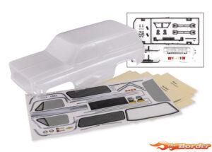 Traxxas Body, Chevrolet Blazer (1979), complete (clear, requires painting) (includes grille, side mirrors, door handles, windshield wipers, front & rear bumper, decals, clipless mounting) (requires #8072X inner fenders) 8126