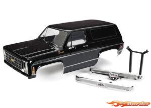 Traxxas Body, Chevrolet Blazer (1979), complete (black) (includes grille, side mirrors, door handles, windshield wipers, front & rear bumper, decals, clipless mounting) (requires #8072X inner fenders) 8126-BLK