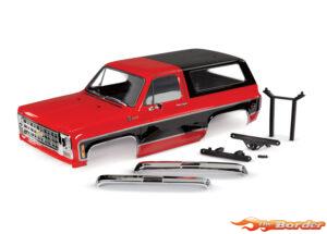 Traxxas Body, Chevrolet Blazer (1979), complete (red) (includes grille, side mirrors, door handles, windshield wipers, front & rear bumper, decals, clipless mounting) (requires #8072X inner fenders) 8126-RED