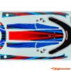 Traxxas Decal set, hatch (blue) (waterproof Disruptor) 10699-BLUE
