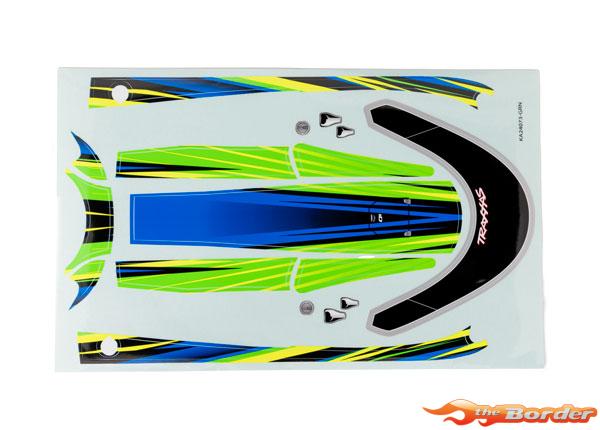 Traxxas Decal set, hatch (green) (waterproof Disruptor) 10699-GRN