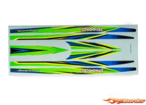 Traxxas Decal set, hull (green) (waterproof Disruptor) 10698-GRN
