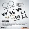 Yeah Racing Alu & Carbon Essential Conversion Kit Black for Yokomo 870C Super Dog Fighter YZ10 2023 YKDF-S01BK - Afbeelding 3