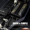 Yeah Racing Alu & Carbon Essential Conversion Kit Black for Yokomo 870C Super Dog Fighter YZ10 2023 YKDF-S01BK - Afbeelding 4