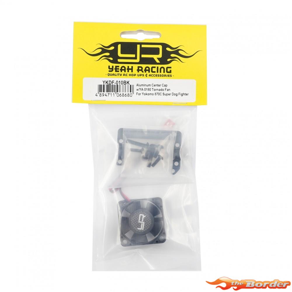 Yeah Racing Alu Center Cap Holder w/Fan for Yokomo 870C Super Dog Fighter YKDF-010BK - Afbeelding 4