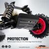 Yeah Racing Alu Front Bumper for Yokomo 870C Super Dog Fighter YZ10 2023 YKDF-009BK - Afbeelding 5