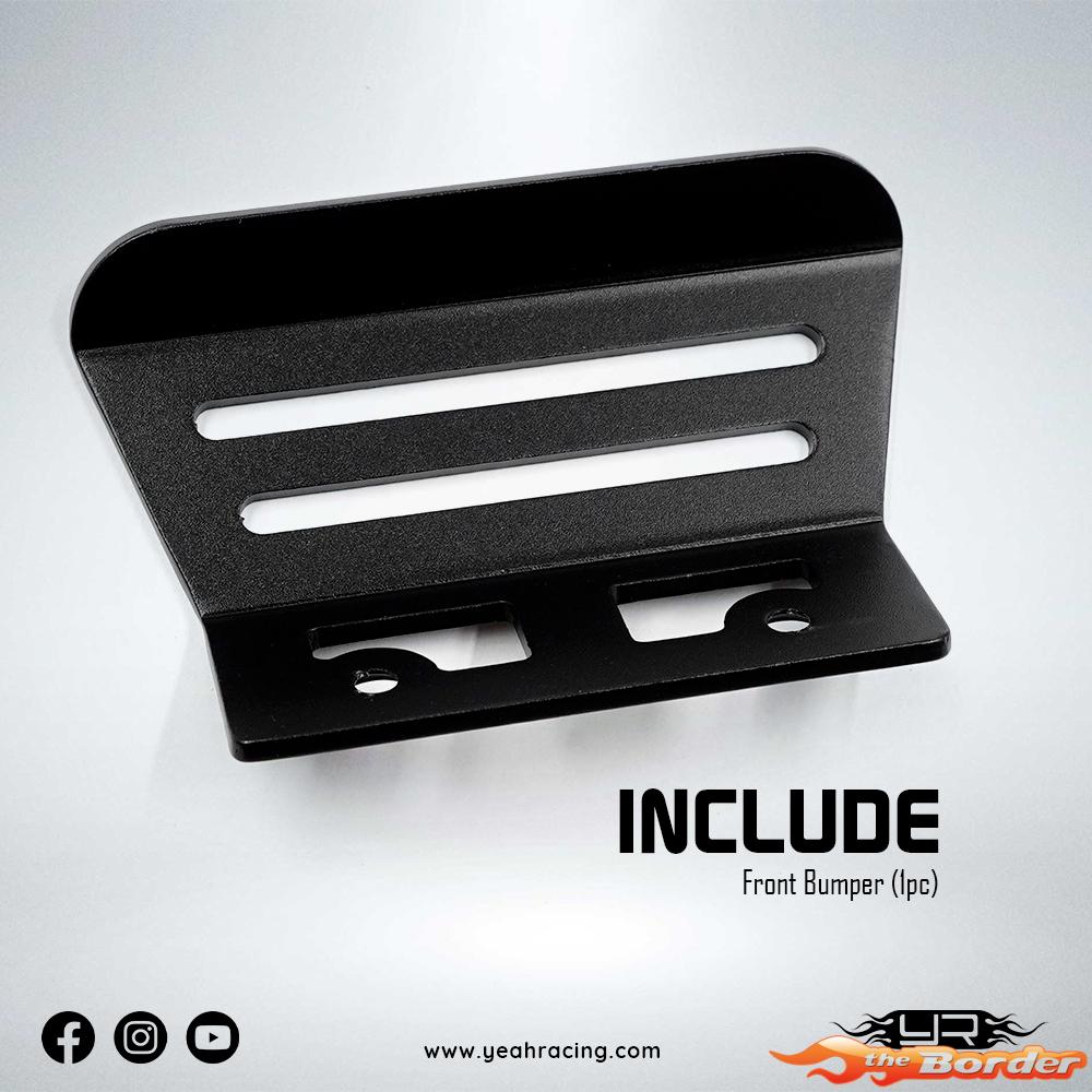 Yeah Racing Alu Front Bumper for Yokomo 870C Super Dog Fighter YZ10 2023 YKDF-009BK - Afbeelding 6