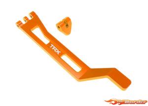 Traxxas Battery hold-down, hold-down post (Orange anodized 6061-T6 Aluminum) 10726-ORNG