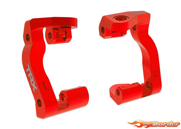 Traxxas Caster blocks (c-hubs), 6061-T6 aluminum (red-anodized), left & right 10733-RED - Afbeelding 2