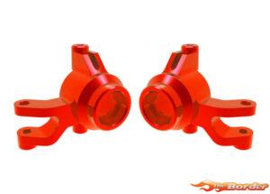 Traxxas Steering blocks, 6061-T6 aluminum (red-anodized) (left & right) 10734-RED