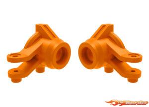 Traxxas Steering Blocks, Left & Right (Orange) 10736-ORNG