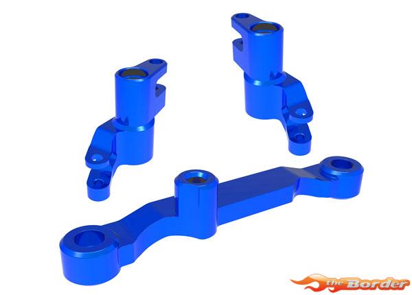 Traxxas Steering bellcranks, draglink (Blue anodized 6061-T6 Aluminum w/Bearing) 10743-BLUE - Afbeelding 2