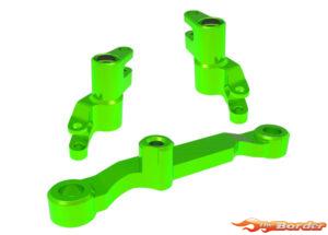 Traxxas Steering bellcranks, draglink (Green anodized 6061-T6 Aluminum w/Bearings) 10743-GRN