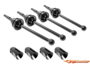 Traxxas Driveshafts, Steel Constant-Velocity (assembled), Front or Rear (4) 10750X