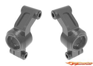 Traxxas Carriers, stub axle, 6061-T6 aluminum (Grey anodized) (left & right) 10751-GRAY