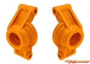 Traxxas Carriers, stub axle (orange) (rear) (left & right) 10752-ORNG