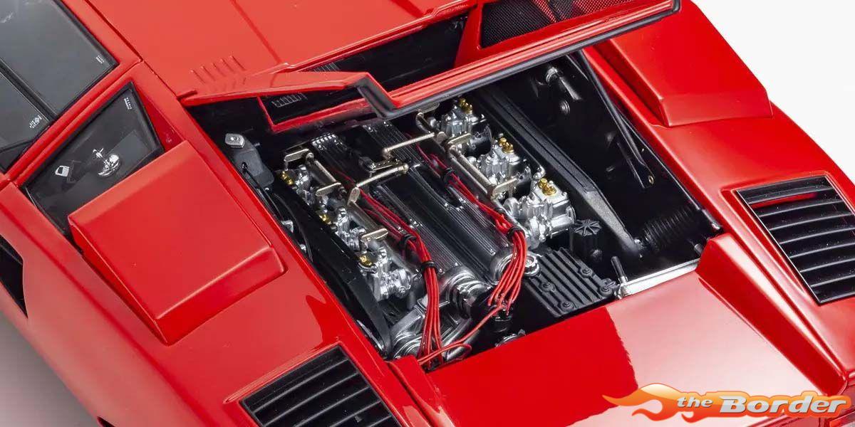 Kyosho Lamborghini Countach LP400 1974 Red 1/12 8611R - Afbeelding 5