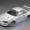 KillerBody Nissan Skyline R34 195mm Pre-Painted Pearl White Body for 1/10 48644 - Afbeelding 7