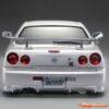 KillerBody Nissan Skyline R34 195mm Pre-Painted Pearl White Body for 1/10 48644 - Afbeelding 4