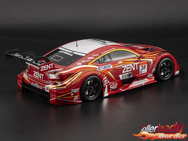 KillerBody Zent Cerumo F 195mm Clear Body for 1/10 48773 - Afbeelding 6