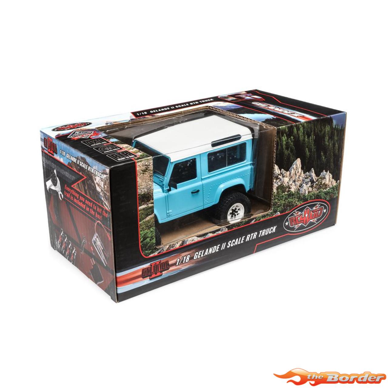 RC4WD 1/18 Gelande II RTR w/LandRover D90 Body (Blue) RTR0039 - Afbeelding 5