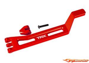 Traxxas Battery hold-down, hold-down post (Red anodized 6061-T6 Aluminum) 10726-RED