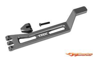 Traxxas Battery hold-down, hold-down post (gray-anodized 6061-T6 aluminum) 10726-GRAY