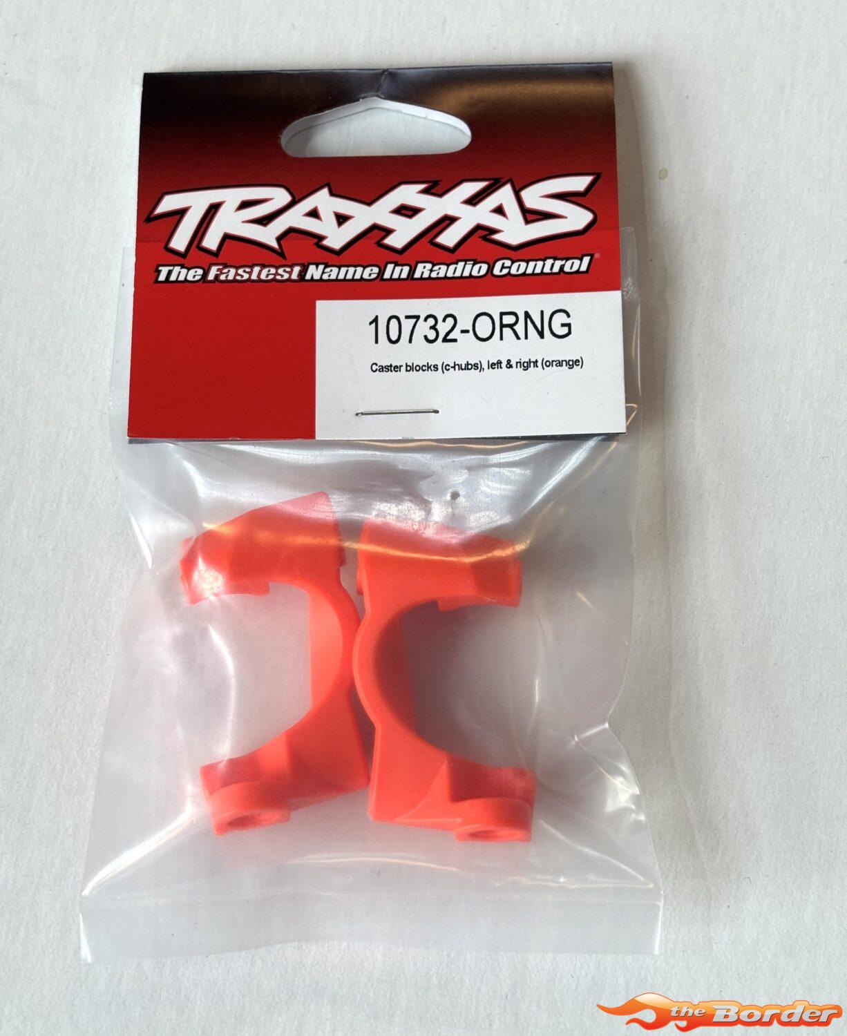 Traxxas Caster Blocks (C-Hubs), Left & Right (Orange) 10732-ORNG