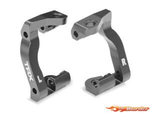 Traxxas Caster blocks (c-hubs), 6061-T6 aluminum (gray-anodized), left & right 10733-GRAY