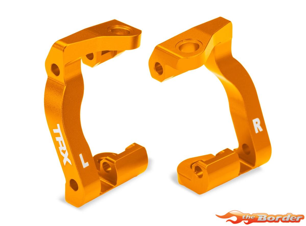 Traxxas Caster blocks (c-hubs), 6061-T6 aluminum (orange-anodized), left & right 10733-ORNG