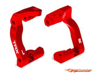 Traxxas Caster blocks (c-hubs), 6061-T6 aluminum (red-anodized), left & right 10733-RED