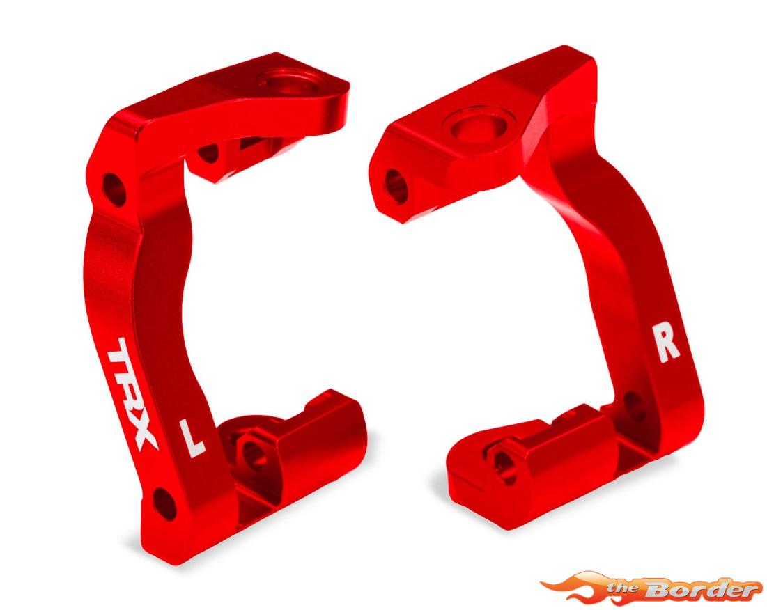 Traxxas Caster blocks (c-hubs), 6061-T6 aluminum (red-anodized), left & right 10733-RED