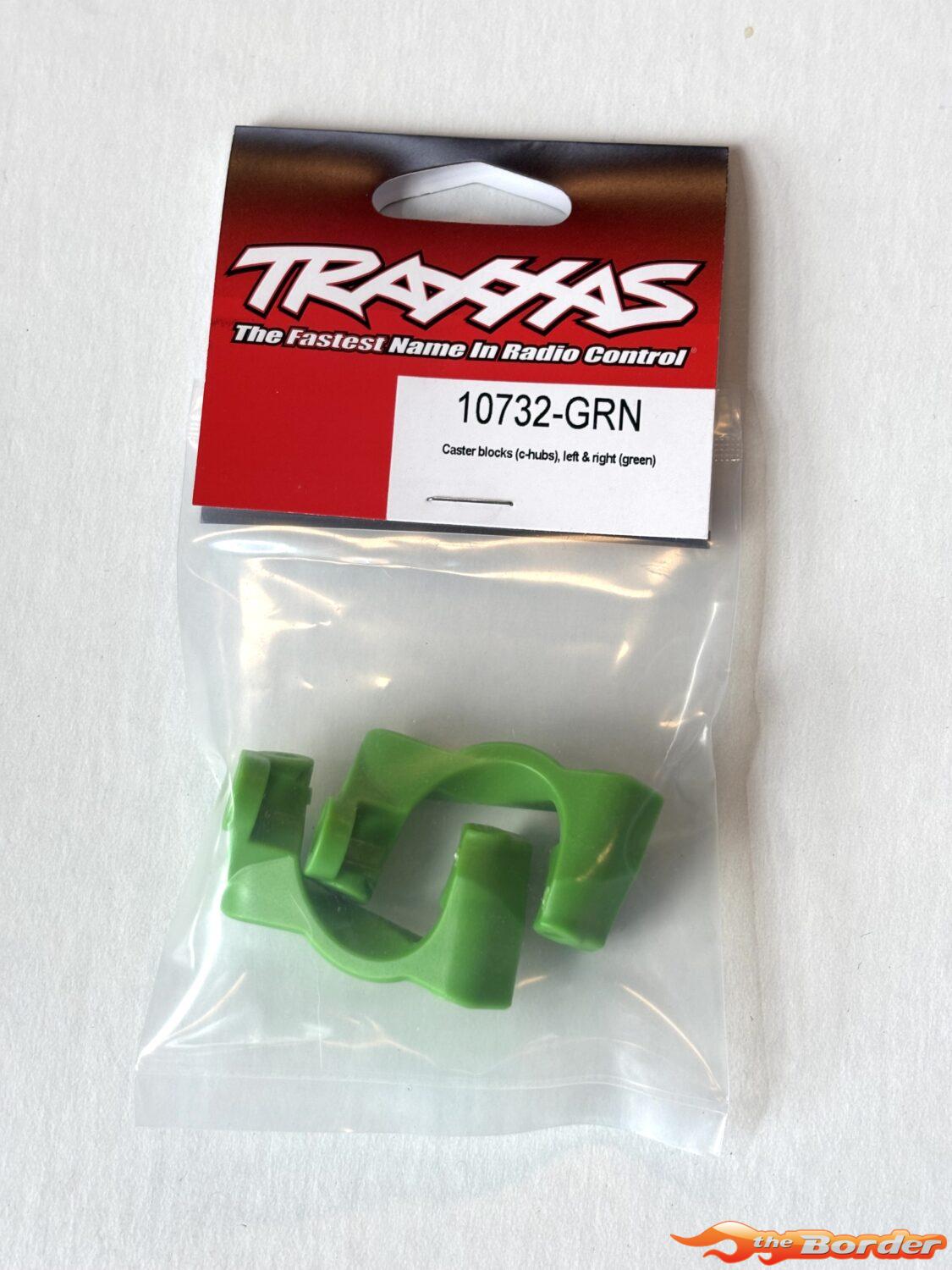 Traxxas Caster Blocks (C-Hubs), Left & Right (Green) 10732-GRN - Afbeelding 3