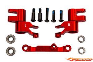 Traxxas Steering bellcranks, draglink (Red anodized 6061-T6 Aluminum w/Bearings) 10743-RED