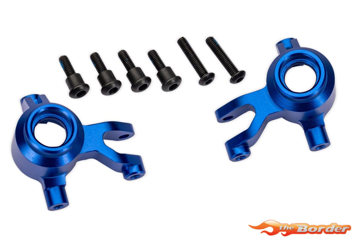 Traxxas Steering blocks, 6061-T6 aluminum (blue-anodized) (left & right) 10734-BLUE