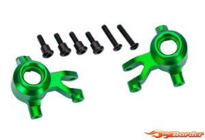 Traxxas Steering blocks, 6061-T6 aluminum (green-anodized) (left & right) 10734-GRN