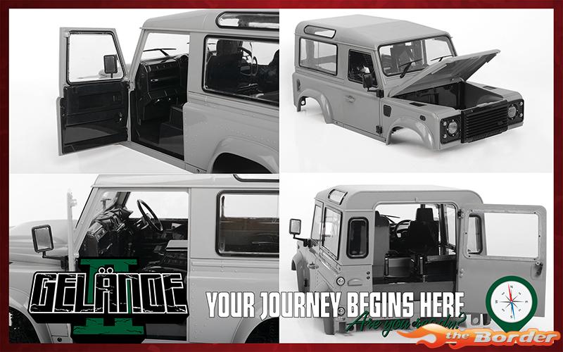 RC4WD Gelande II Kit w/2015 LandRover Defender D90 Hard Body Set RC4ZK0064 - Afbeelding 8