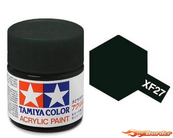 Tamiya Acrylic XF-27 Flat Black Green - 23ml Bottle 81327