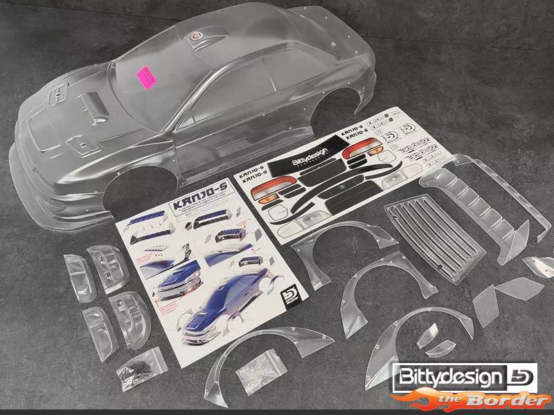BittyDesign KANJO-S 1/7 Clear body for ARRMA Infraction/Limitless Pre-Cut 1.5mm BD-AR7-KJS - Afbeelding 2
