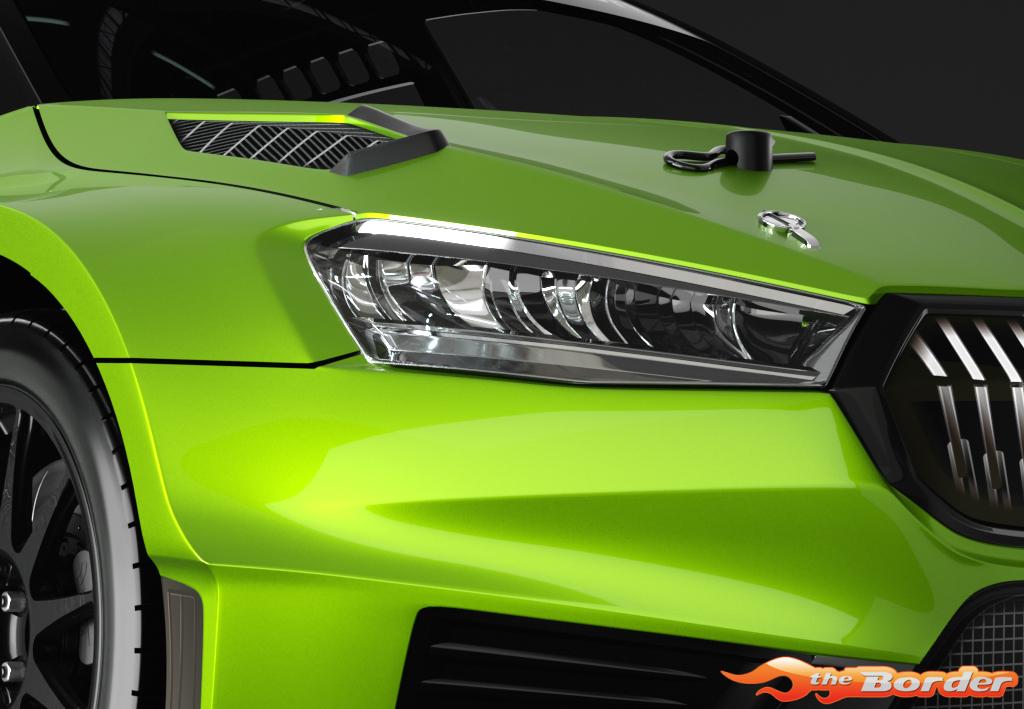 BittyDesign SKODA Fabia RS Rally2 Clear Body 1/10 Rally 190mm 1.2mm BD-RX-190FRS2H - Afbeelding 3