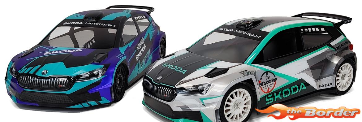 BittyDesign SKODA Fabia RS Rally2 Clear Body 1/10 Rally 190mm 1.2mm BD-RX-190FRS2H - Afbeelding 10