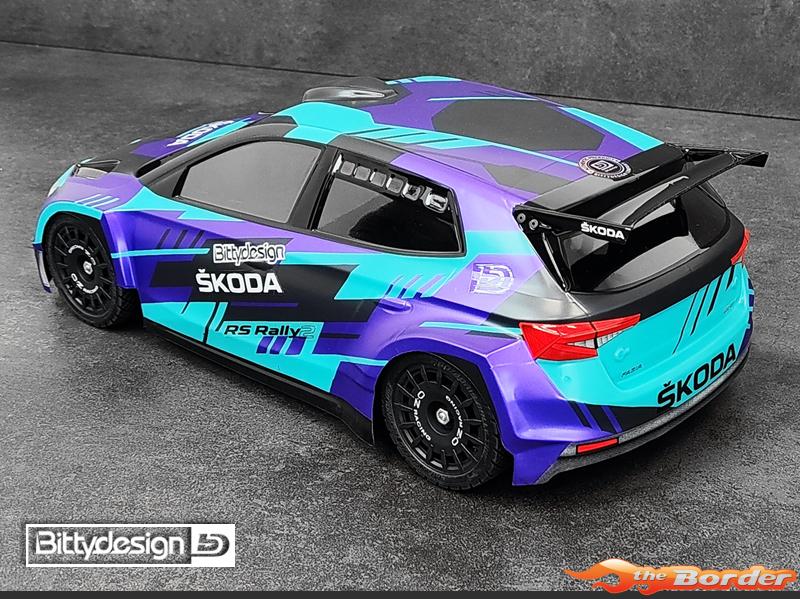 BittyDesign SKODA Fabia RS Rally2 Clear Body 1/10 Rally 190mm 1.2mm BD-RX-190FRS2H - Afbeelding 6