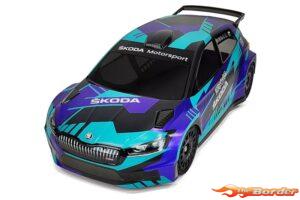 BittyDesign SKODA Fabia RS Rally2 Clear Body 1/10 Rally 190mm 0.8mm BD-RX-190FRS2