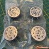 BRP 1.0'' Black Silver Beadlock Wheel Rim set for 1/18 M010 - Afbeelding 5